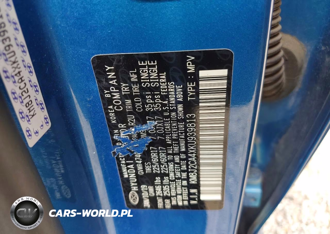 2019 Hyundai Tucson Se VIN:KM8J2CA4XKU939813 - 13