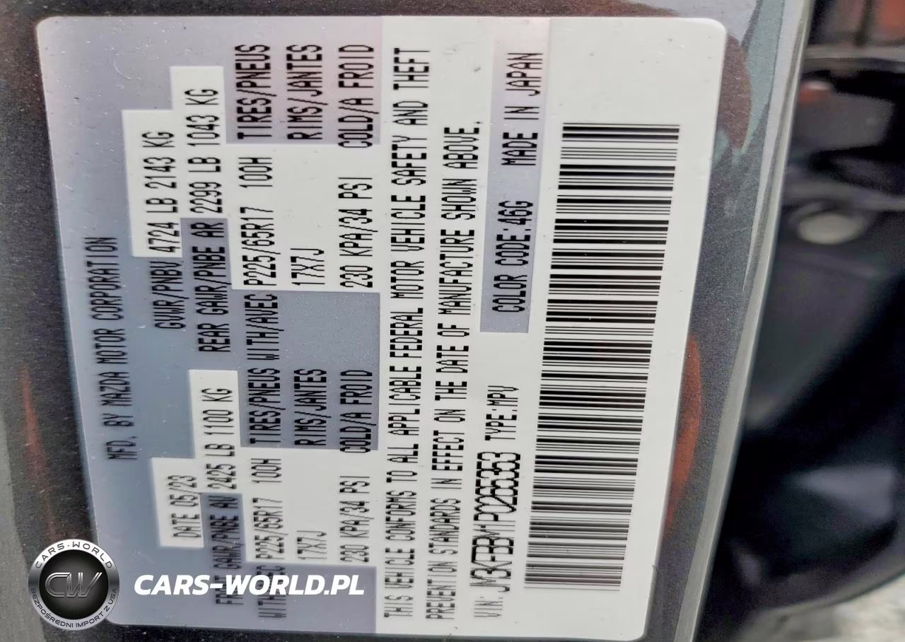 2023 Mazda Cx-5 Select VIN:JM3KFBBM1P0265353 - 13