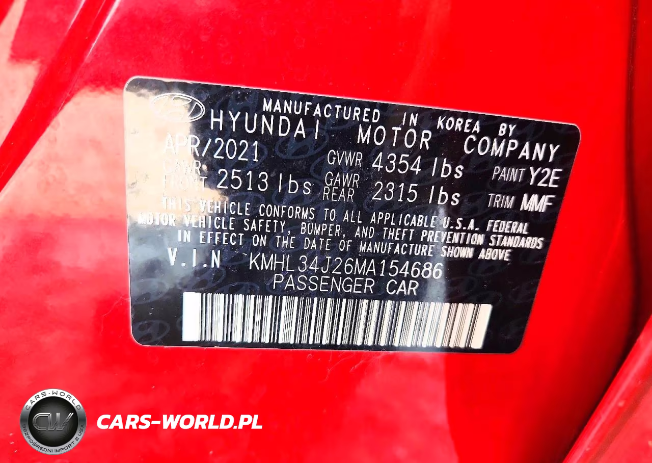 2021 Hyundai Sonata Limited VIN:KMHL34J26MA154686 - 12