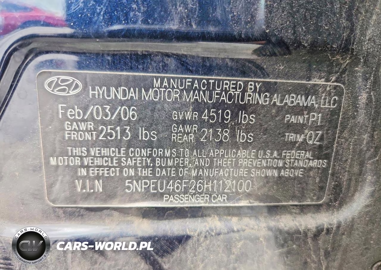 2006 Hyundai Sonata Gls VIN:5NPEU46F26H112100 - 12