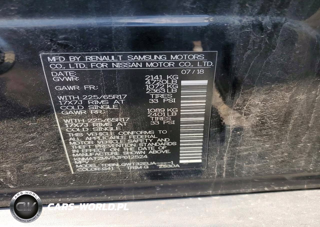 2018 Nissan Rogue Sv VIN:KNMAT2MV5JP612524 - 13