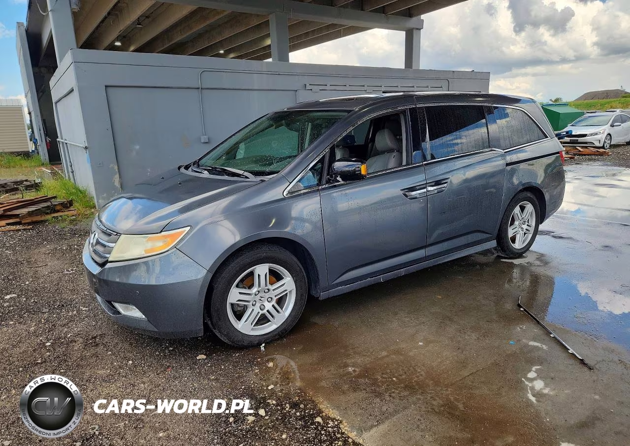 2013 Honda Odyssey Touring VIN:5FNRL5H97DB004505 - 1