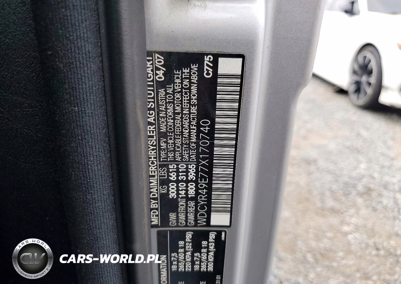 2007 Mercedes-Benz G 500 VIN:WDCYR49E77X170740 - 13