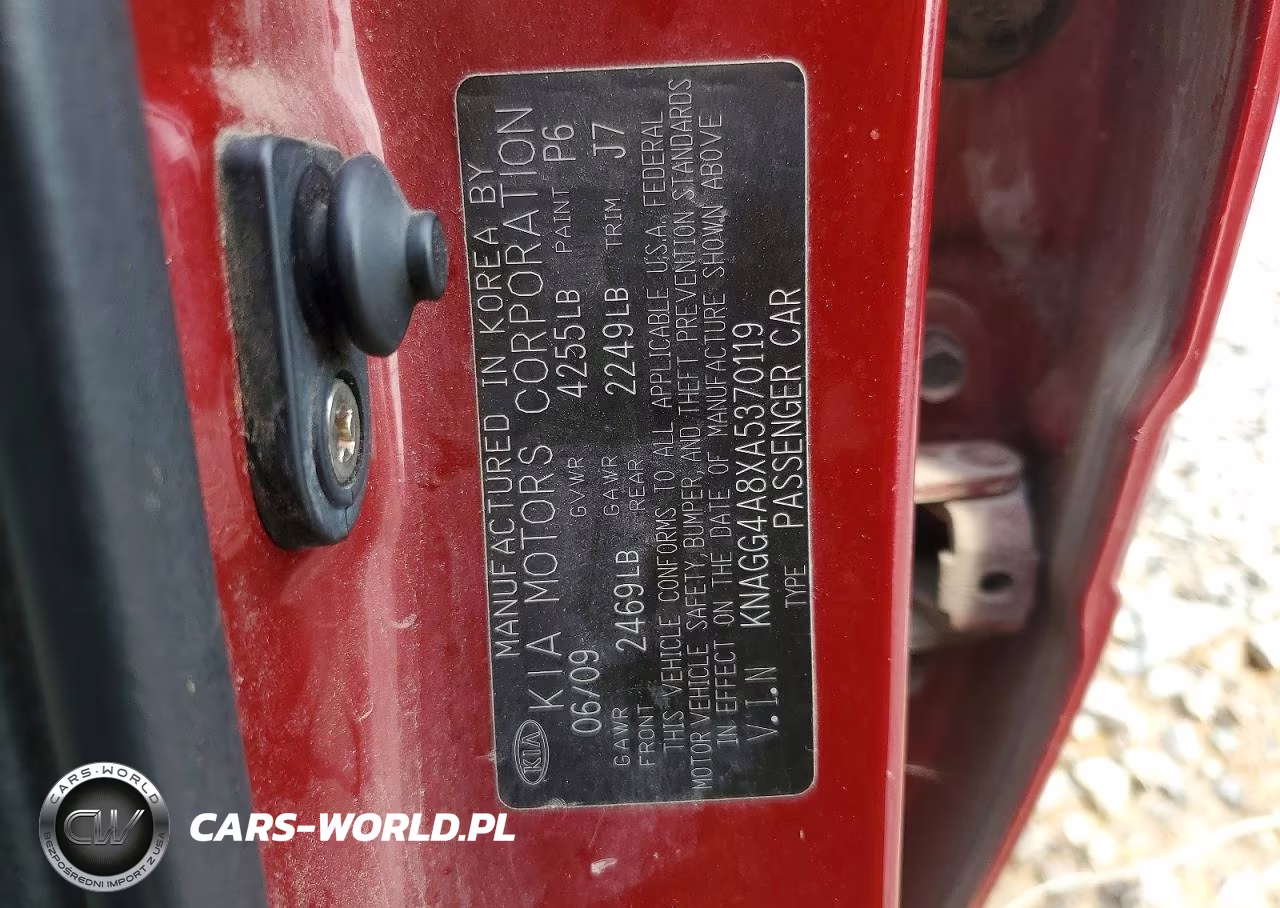 2010 Kia Optima Lx VIN:KNAGG4A8XA5370119 - 12