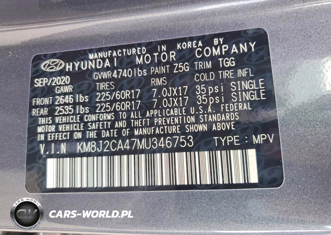 2021 Hyundai Tucson Se VIN:KM8J2CA47MU346753 - 13