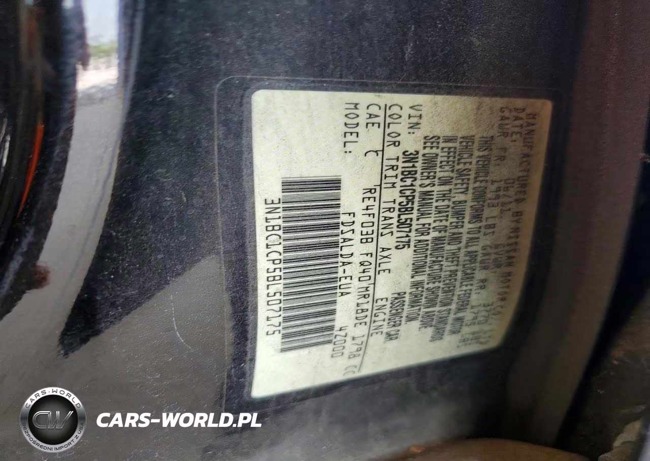 2011 Nissan Versa 1.8 S VIN:3N1BC1CP5BL507175 - 13
