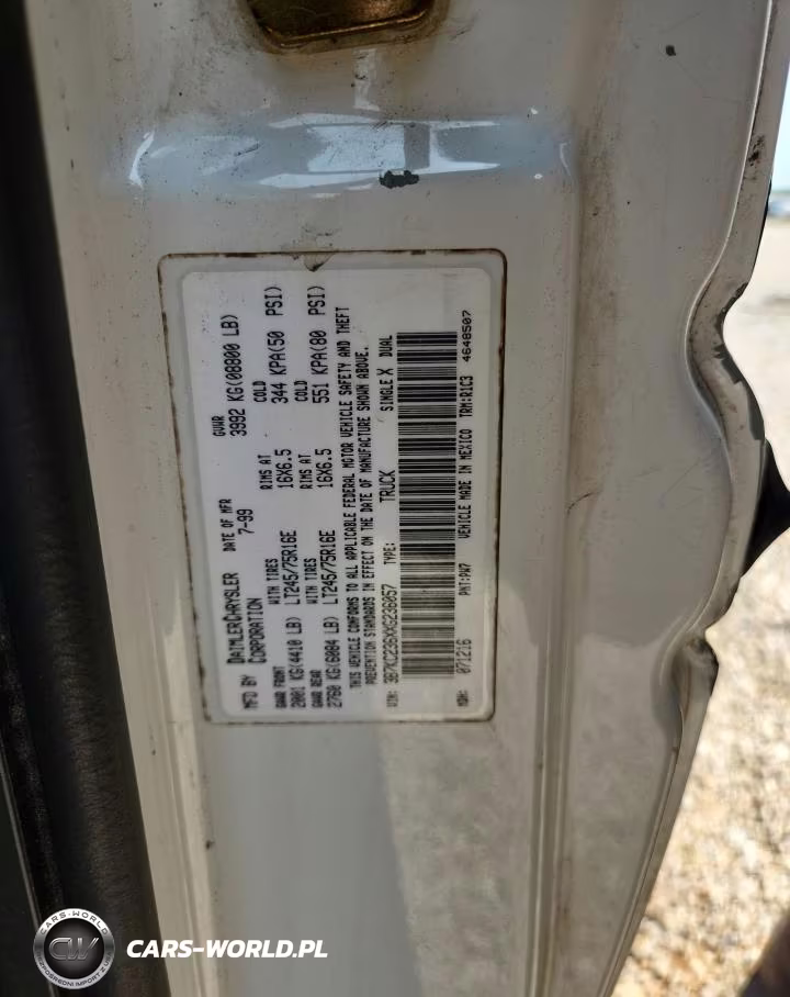 1999 Dodge Ram 2500 VIN:3B7KC236XXG236057 - 12