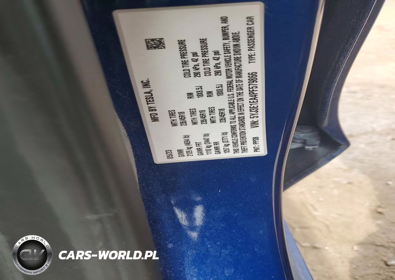 2023 Tesla Model 3 VIN:5YJ3E1EA4PF579866 - 12