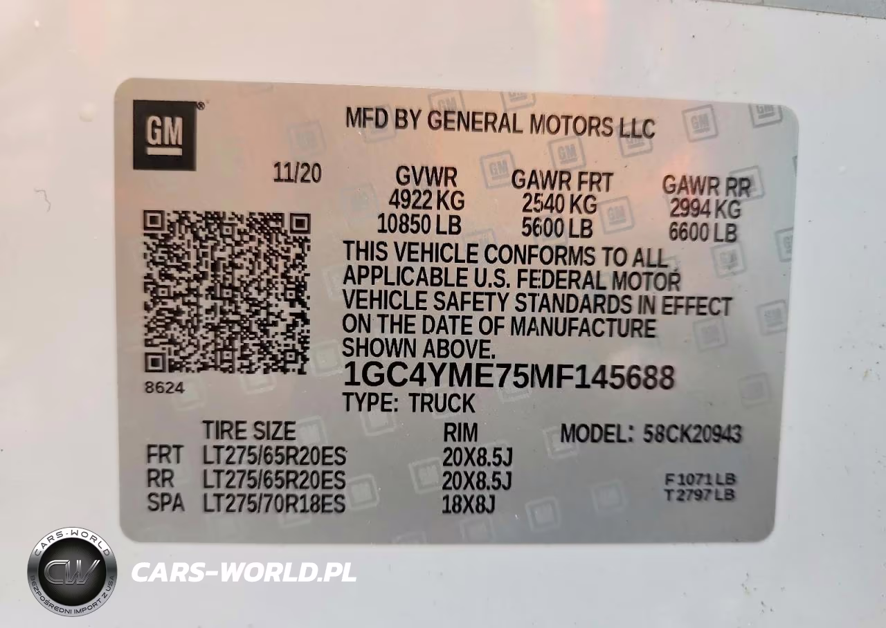 2021 Chevrolet Silverado K2500 Custom VIN:1GC4YME75MF145688 - 14