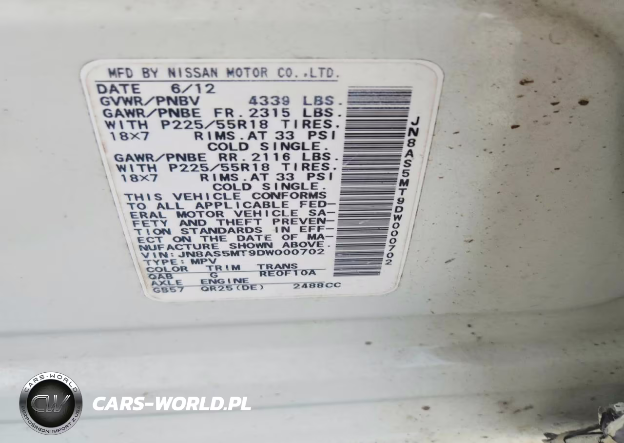 2013 Nissan Rogue S VIN:JN8AS5MT9DW000702 - 13