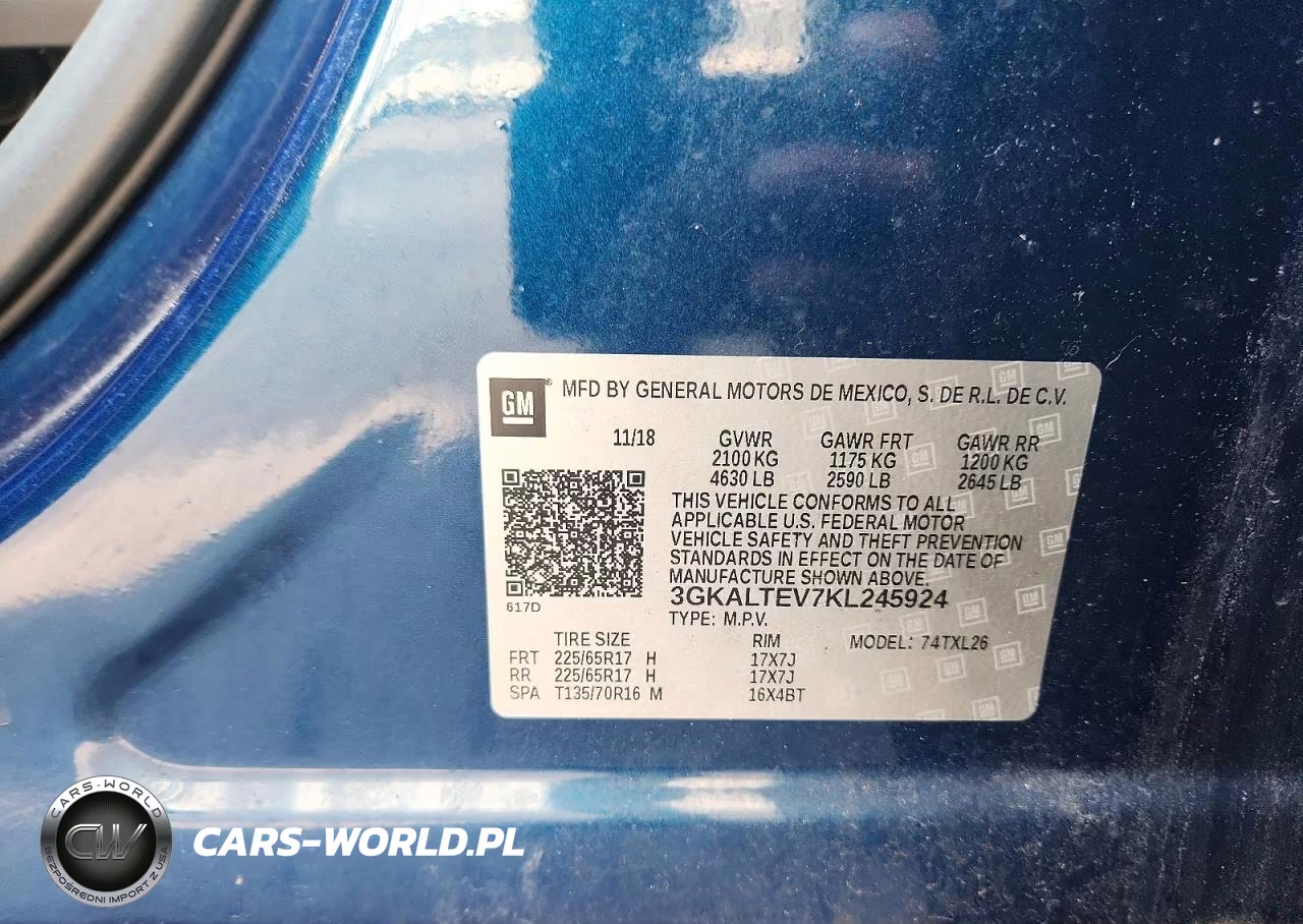 2019 GMC Terrain Sle VIN:3GKALTEV7KL245924 - 12