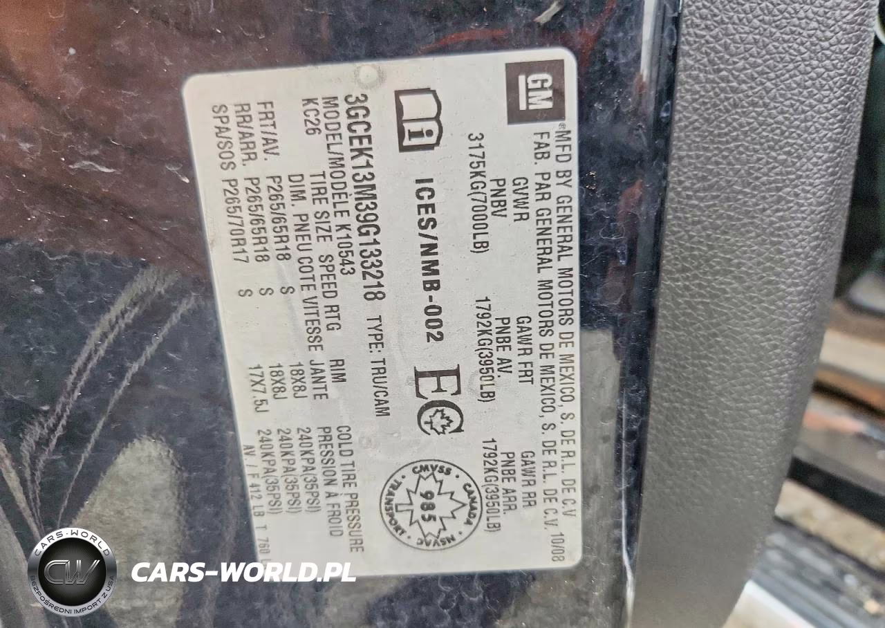 2009 Chevrolet Silverado K1500 VIN:3GCEK13M39G133218 - 13