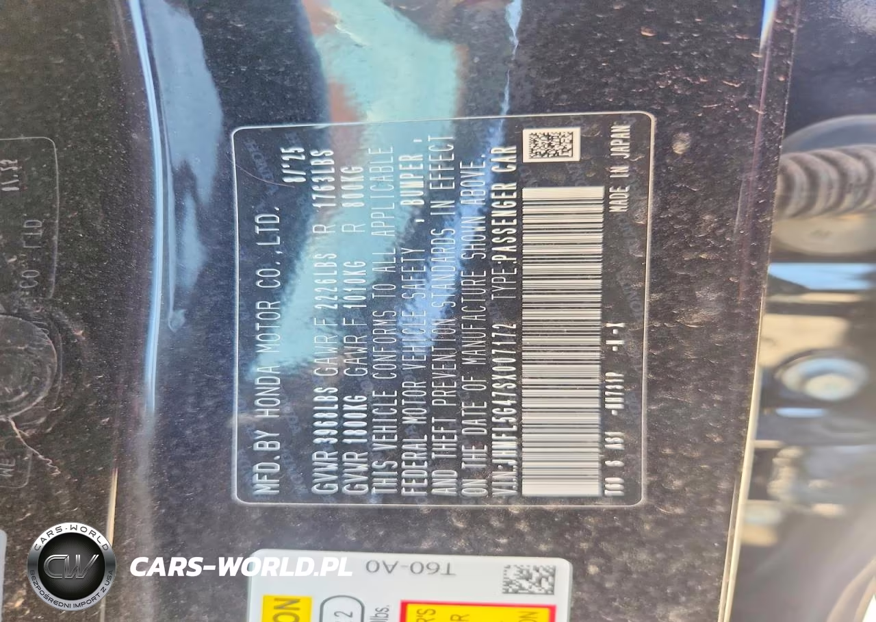 2025 Honda Civic Type-R VIN:JHMFL5G47SX007172 - 12