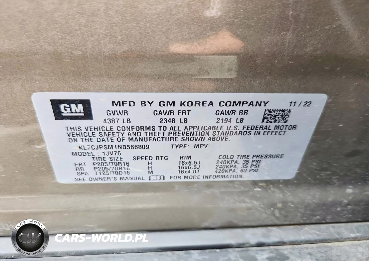 2022 Chevrolet Trax 1Lt VIN:KL7CJPSM1NB566809 - 13
