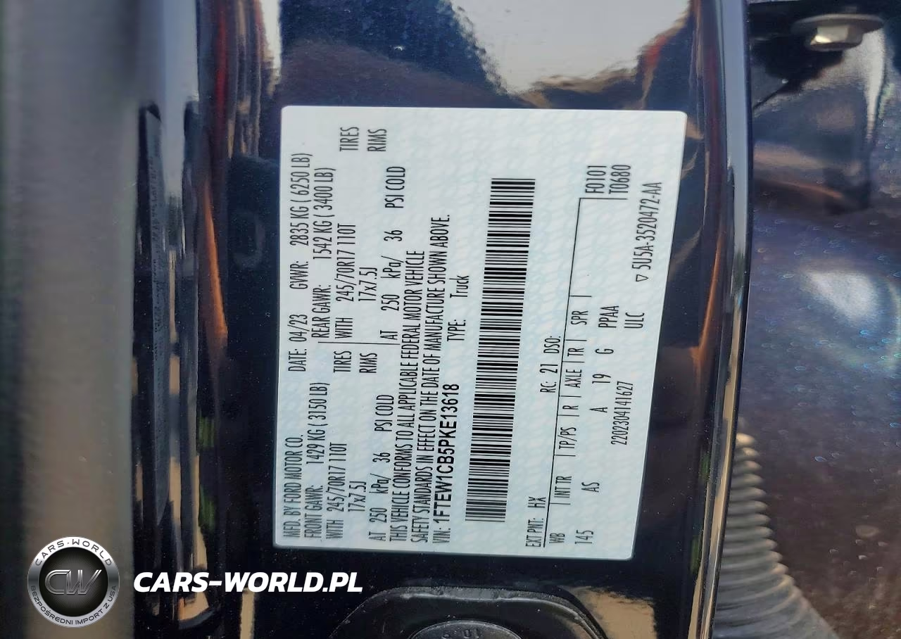 2023 Ford F150 Supercrew VIN:1FTEW1CB5PKE13618 - 12