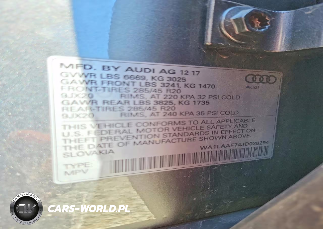 2018 Audi Q7 Premium Plus VIN:WA1LAAF74JD028294 - 13