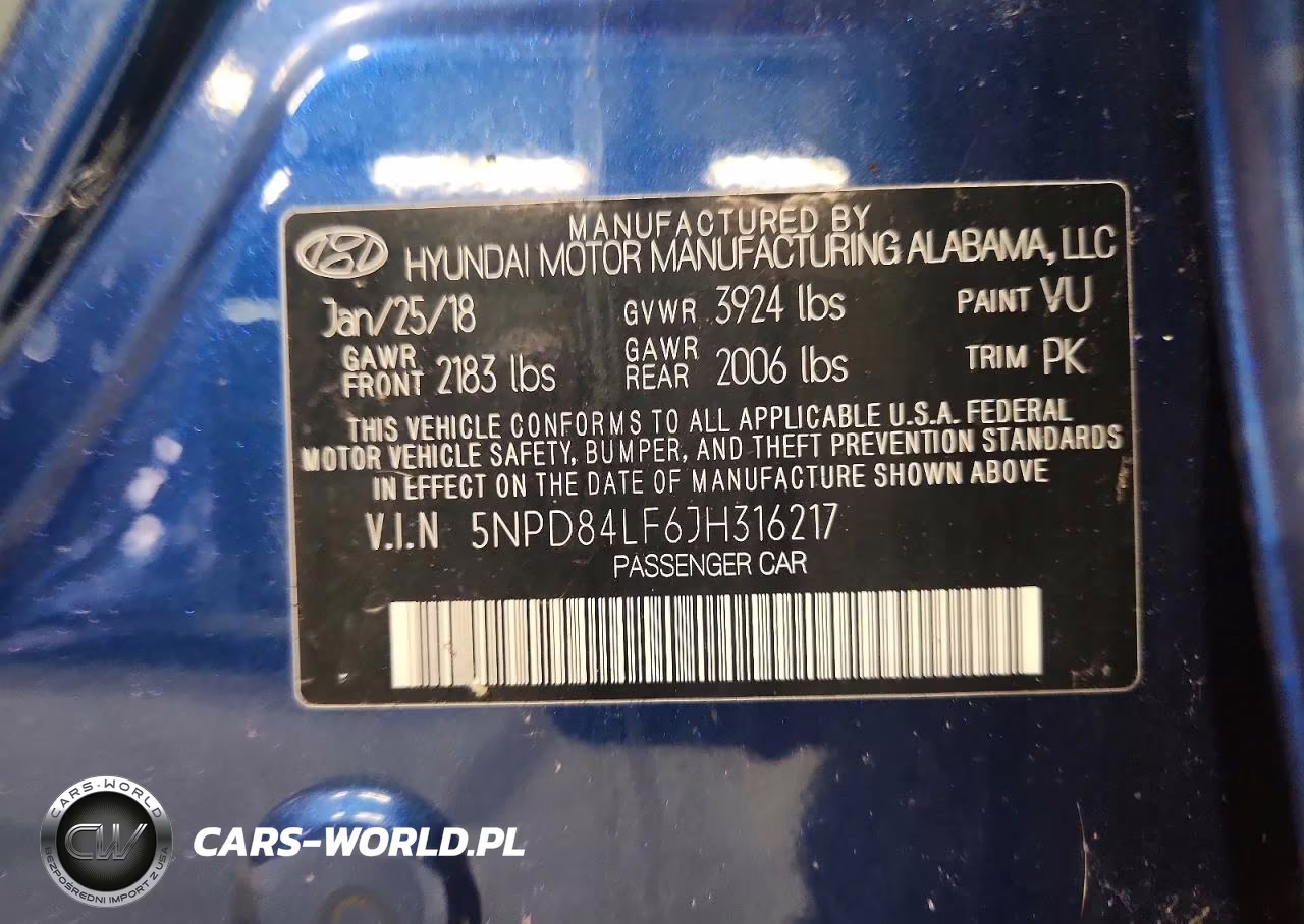 2018 Hyundai Elantra Sel VIN:5NPD84LF6JH316217 - 12