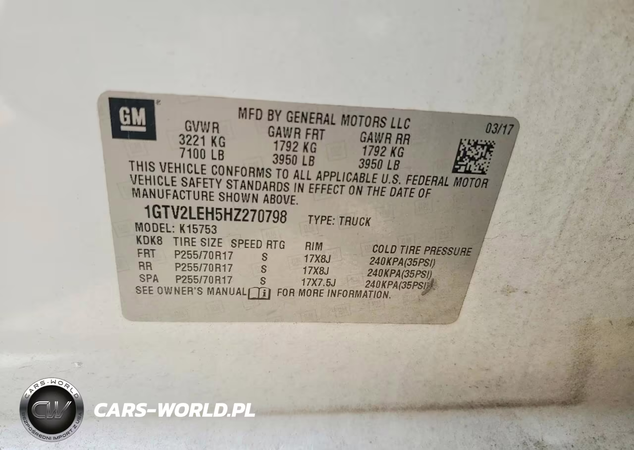 2017 GMC Sierra K1500 VIN:1GTV2LEH5HZ270798 - 12