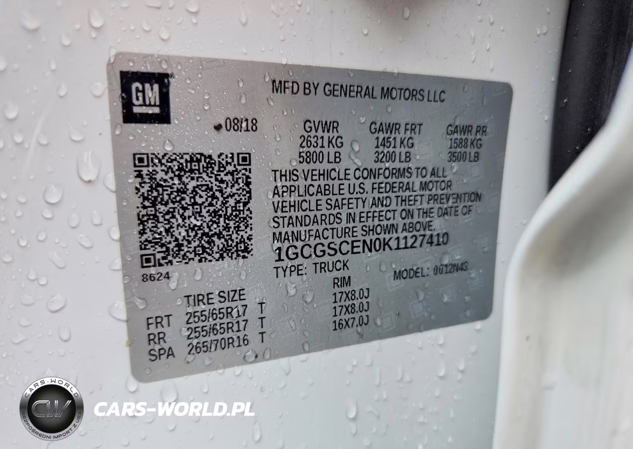 2019 Chevrolet Colorado Lt VIN:1GCGSCEN0K1127410 - 12