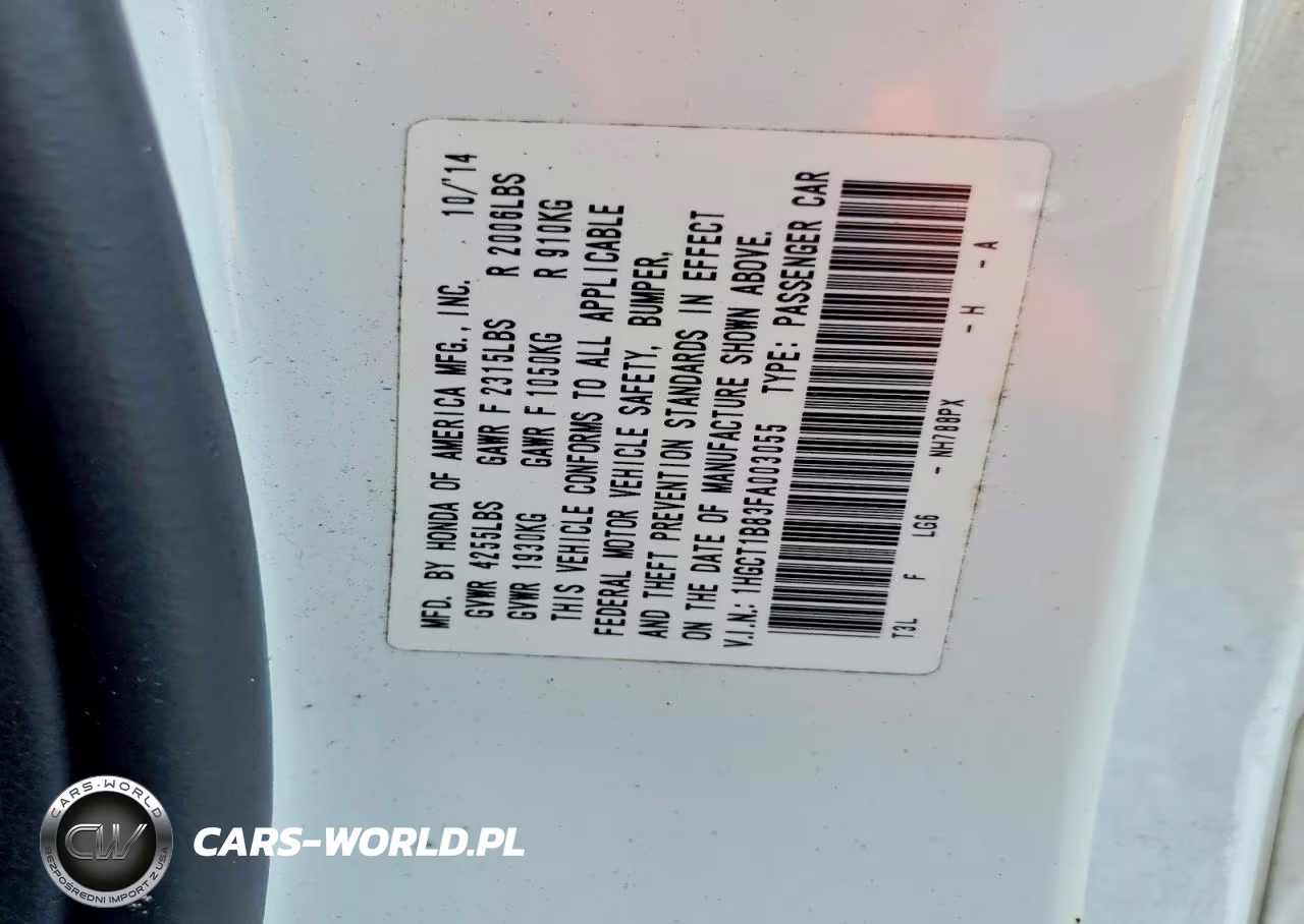 2015 Honda Accord Exl VIN:1HGCT1B83FA003055 - 13