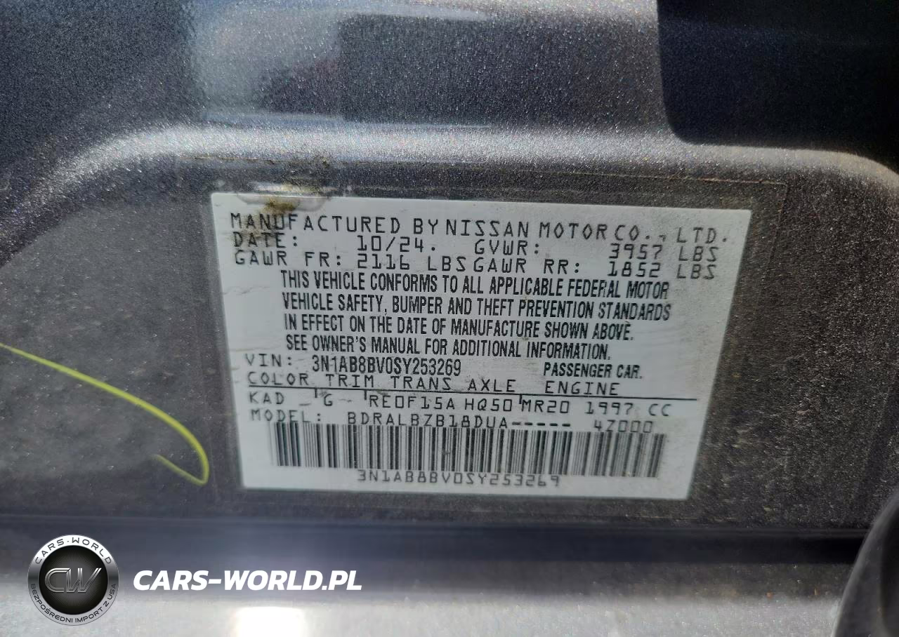 2025 Nissan Sentra S VIN:3N1AB8BV0SY253269 - 12