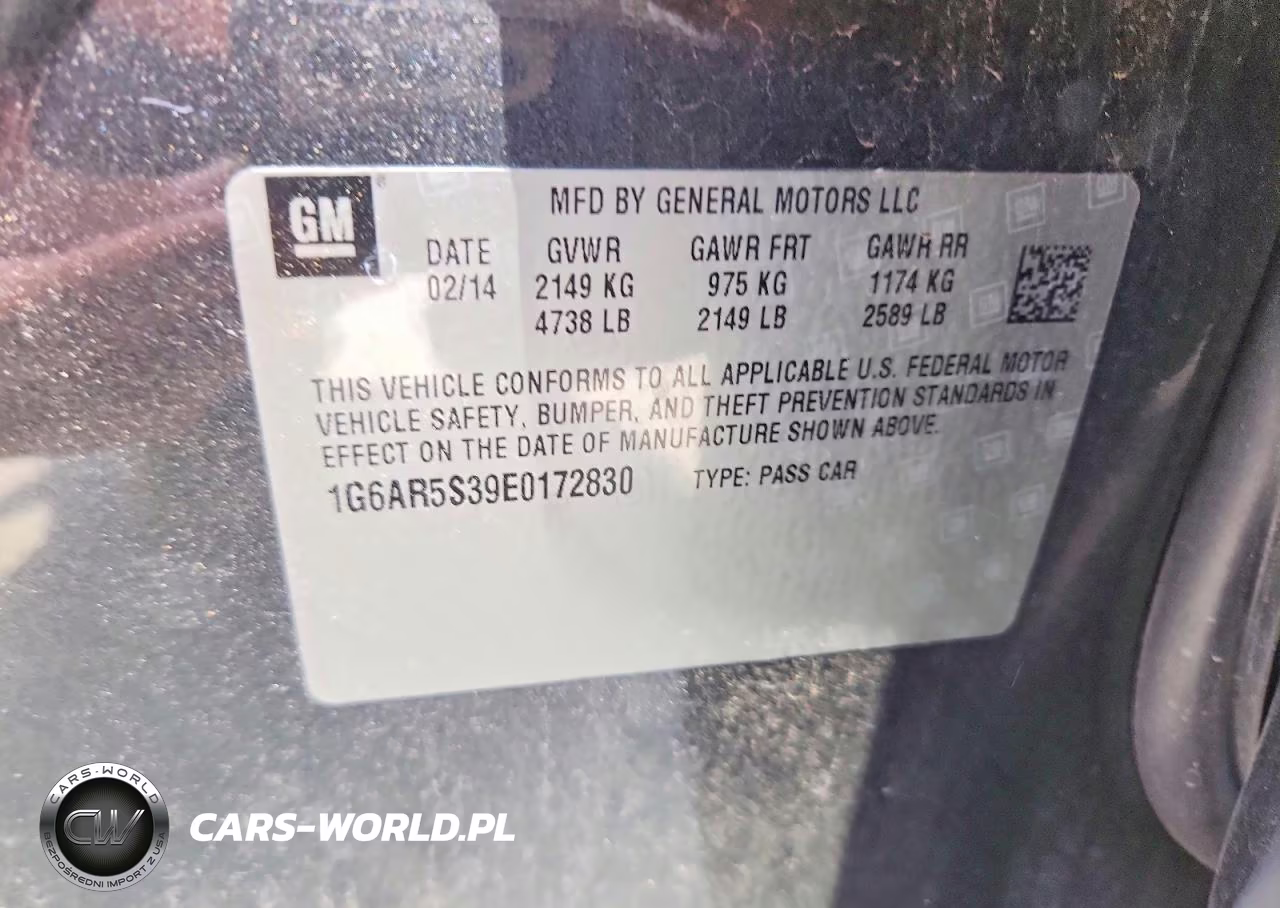 2014 Cadillac Cts Luxury Collection VIN:1G6AR5S39E0172830 - 12