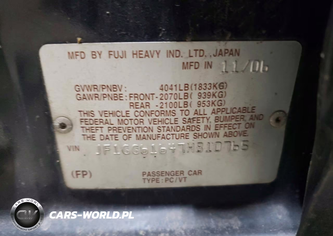 2007 Subaru Impreza 2.5I VIN:JF1GG61647H810765 - 13