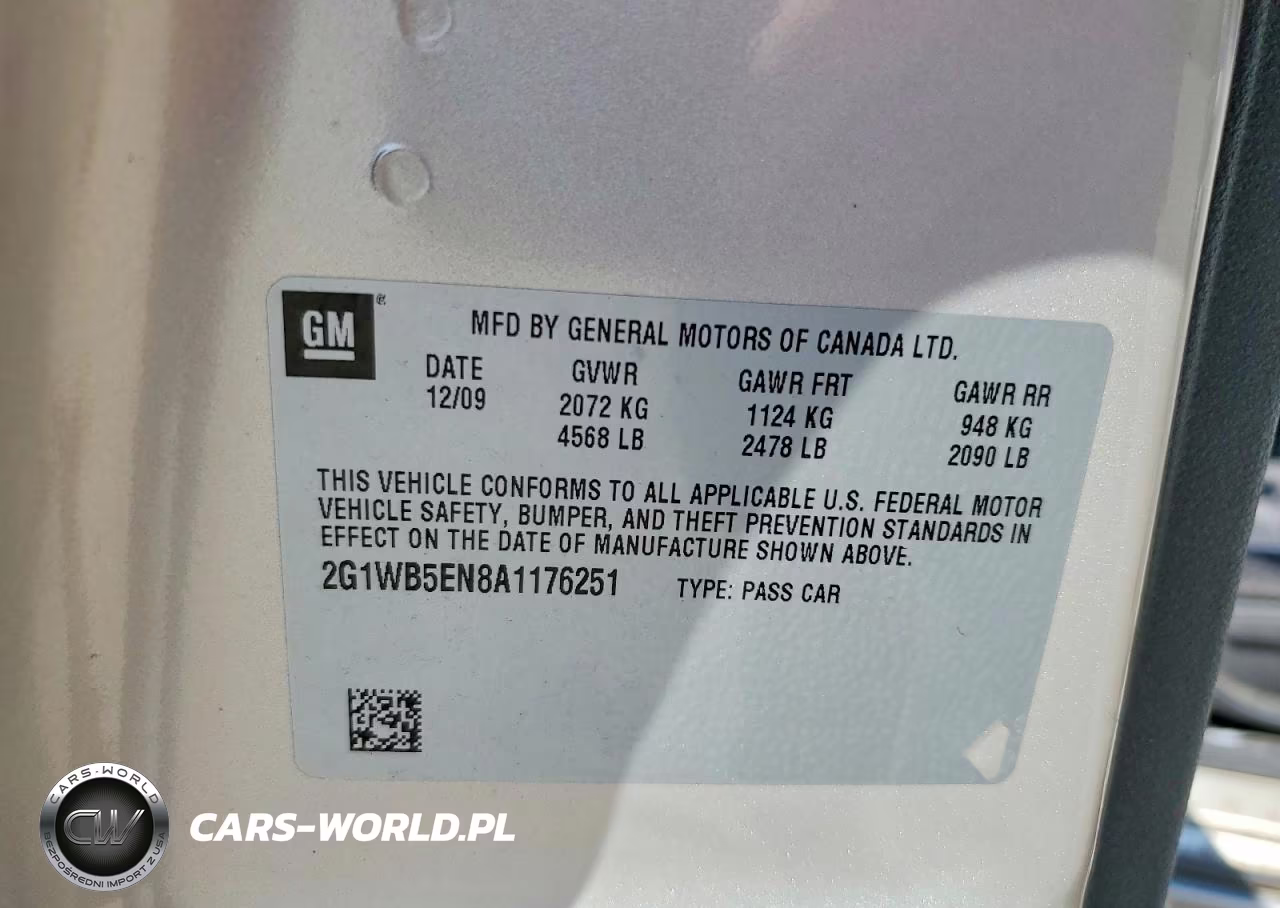 2010 Chevrolet Impala Lt VIN:2G1WB5EN8A1176251 - 12