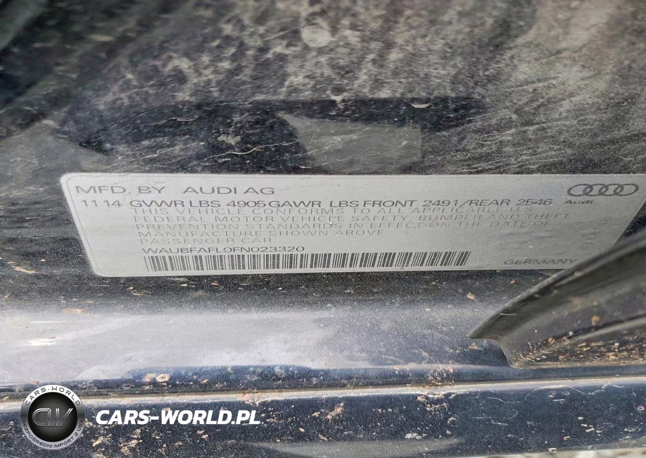 2015 Audi A4 Premium VIN:WAUBFAFL0FN023320 - 12