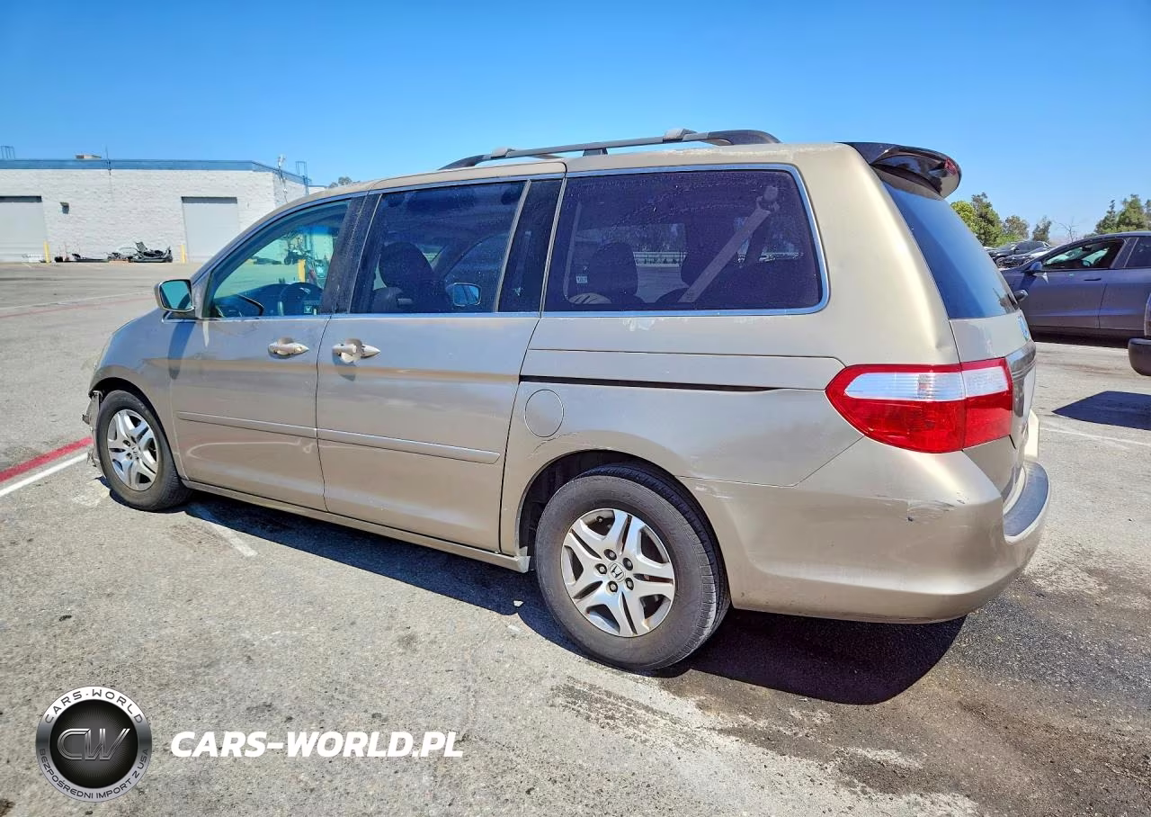 2005 Honda Odyssey Exl VIN:5FNRL38725B027176 - 2