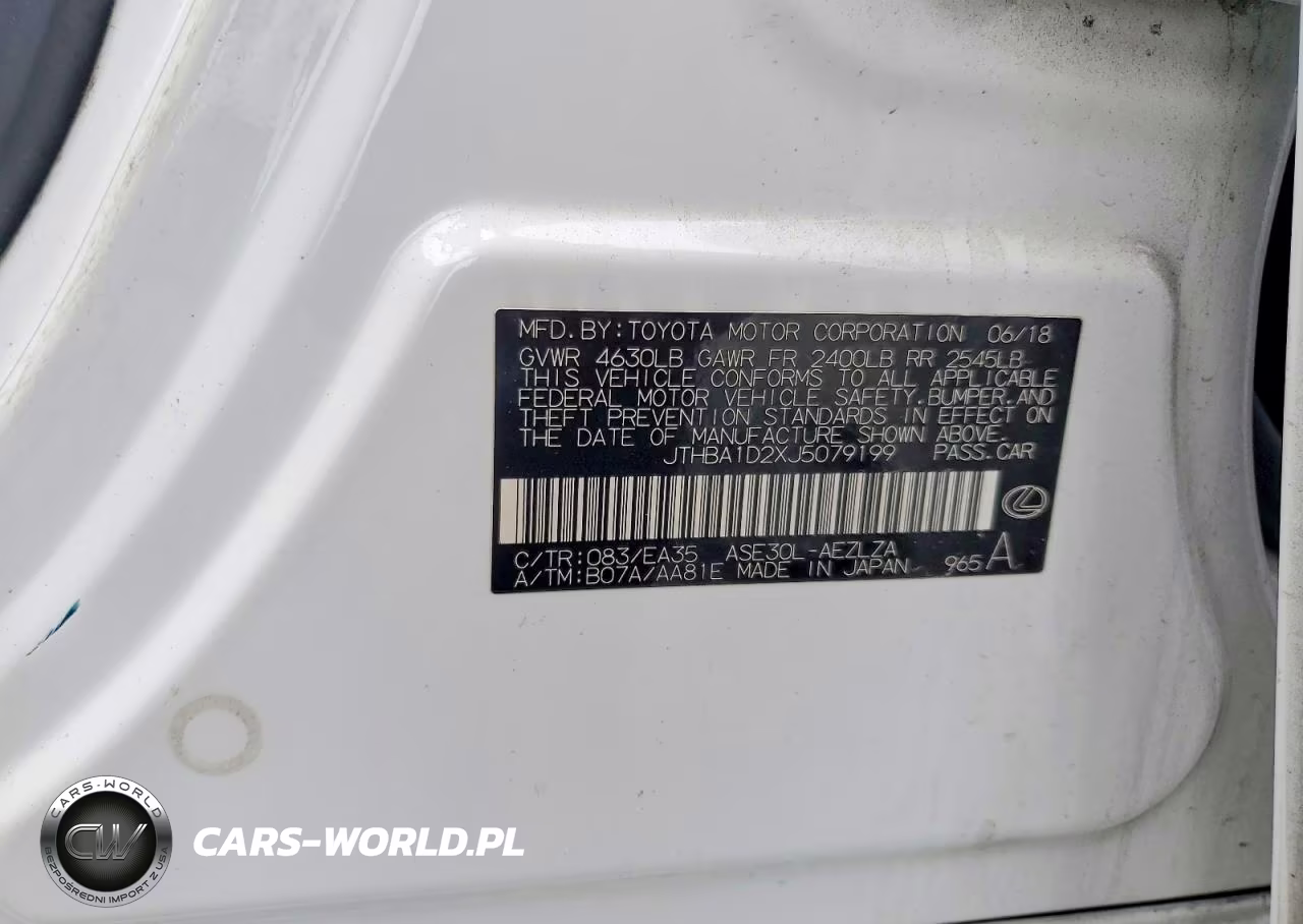 2018 Lexus Is 300 VIN:JTHBA1D2XJ5079199 - 13