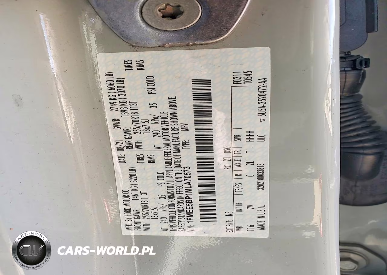 2021 Ford Bronco VIN:1FMEE5BP1MLA70573 - 12