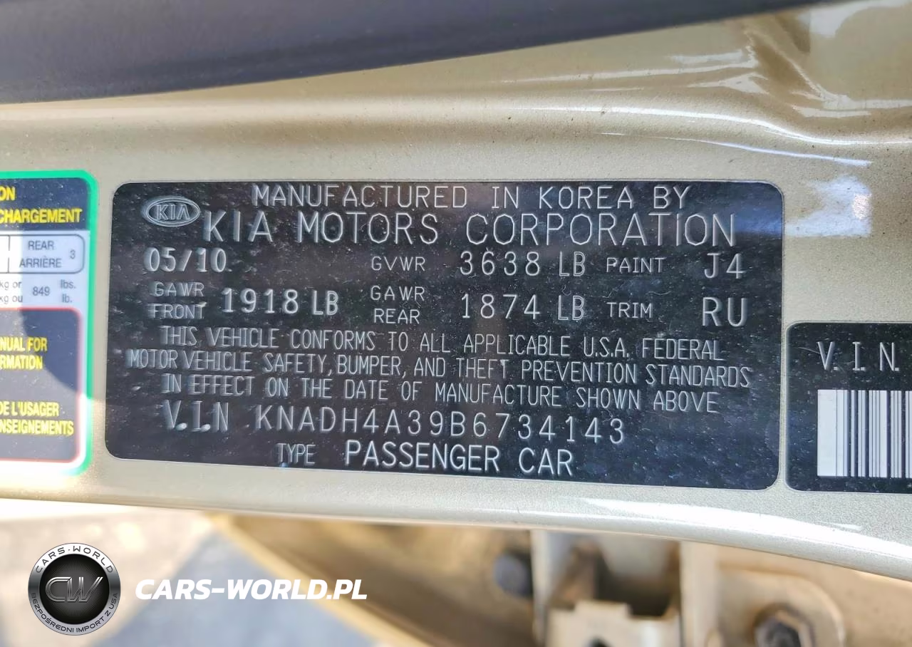 2011 Kia Rio Lx VIN:KNADH4A39B6734143 - 12