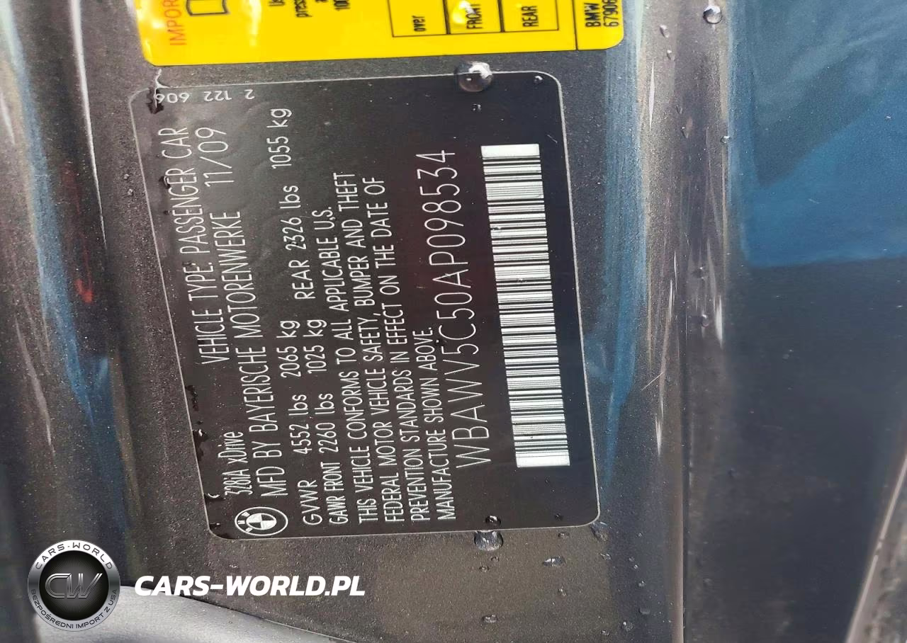 2010 BMW 328 Xi Sulev VIN:WBAWV5C50AP098534 - 12