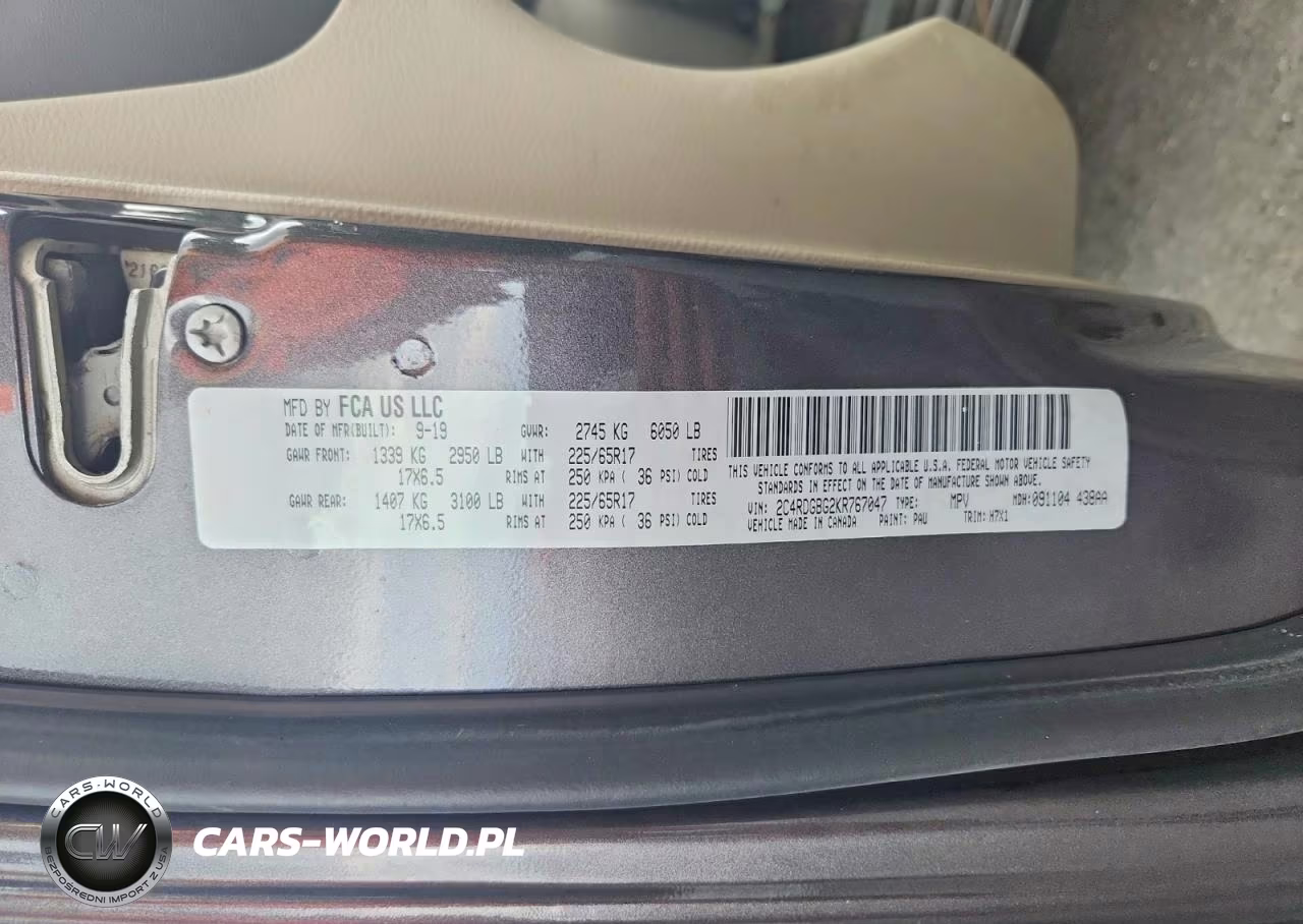 2019 Dodge Grand Caravan Se VIN:2C4RDGBG2KR767047 - 13