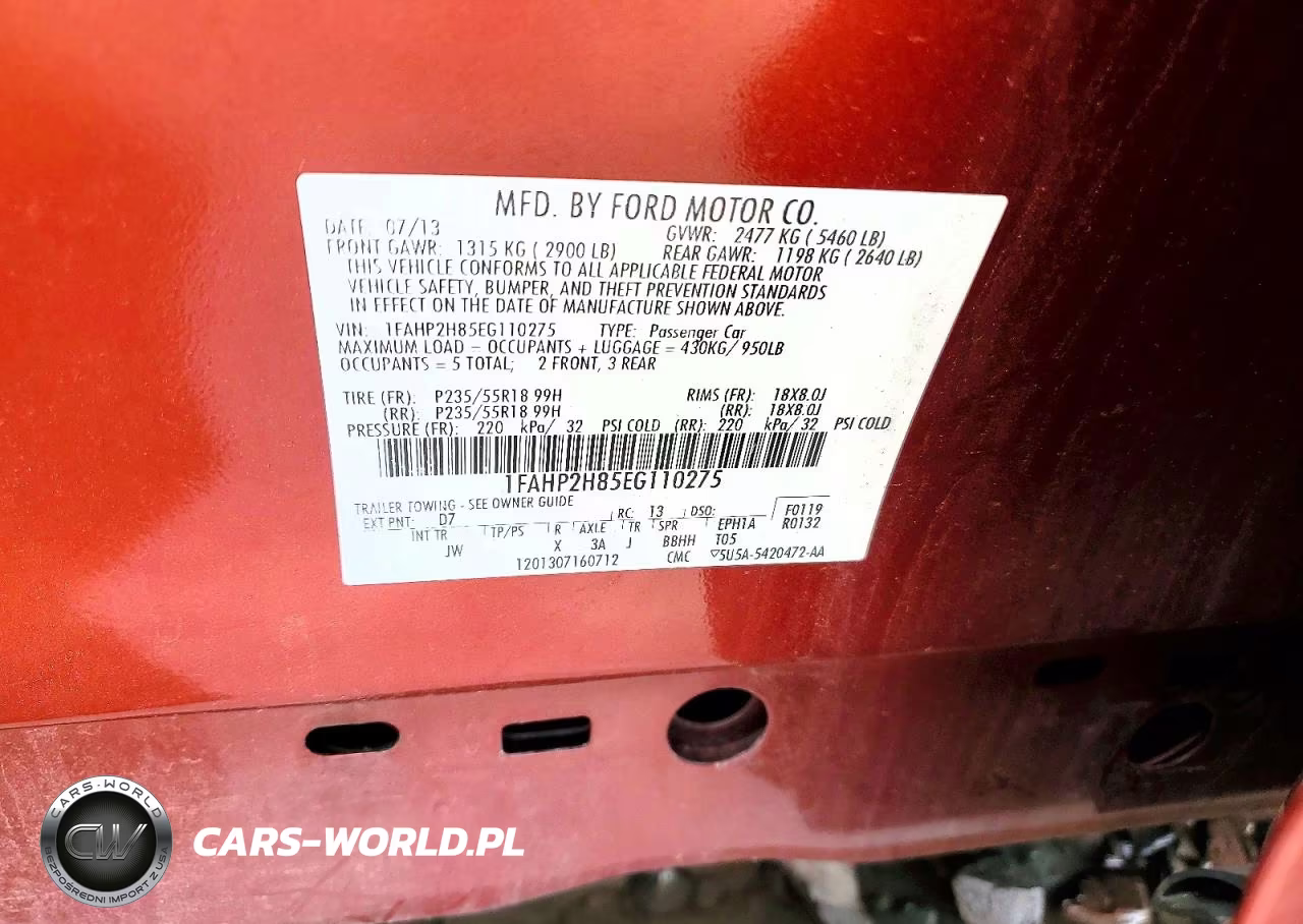 2014 Ford Taurus Sel VIN:1FAHP2H85EG110275 - 12