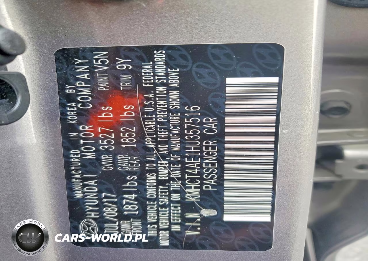 2017 Hyundai Accent Se VIN:KMHCT4AE1HU357516 - 12