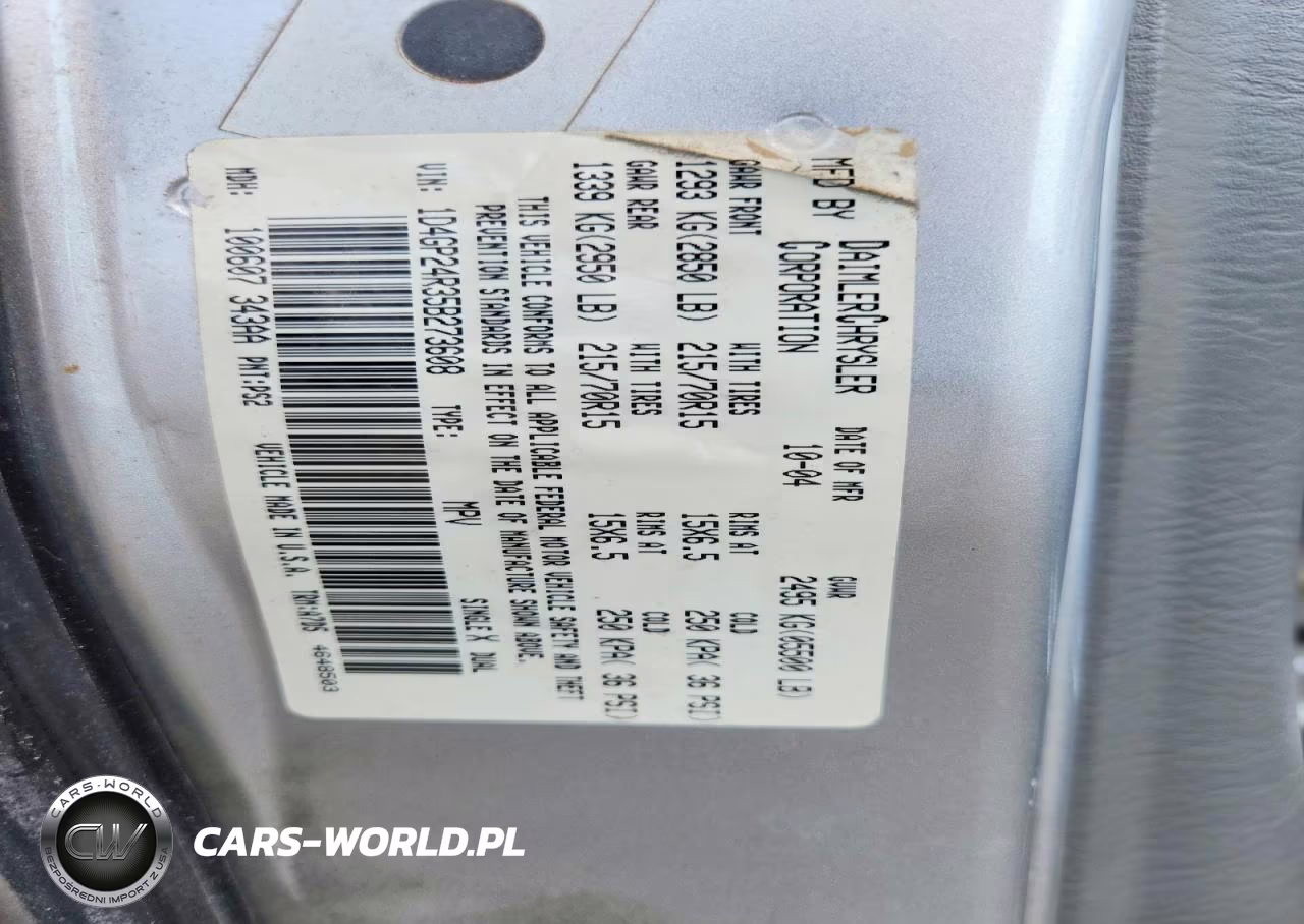 2005 Dodge Grand Caravan Se VIN:1D4GP24R35B273608 - 13