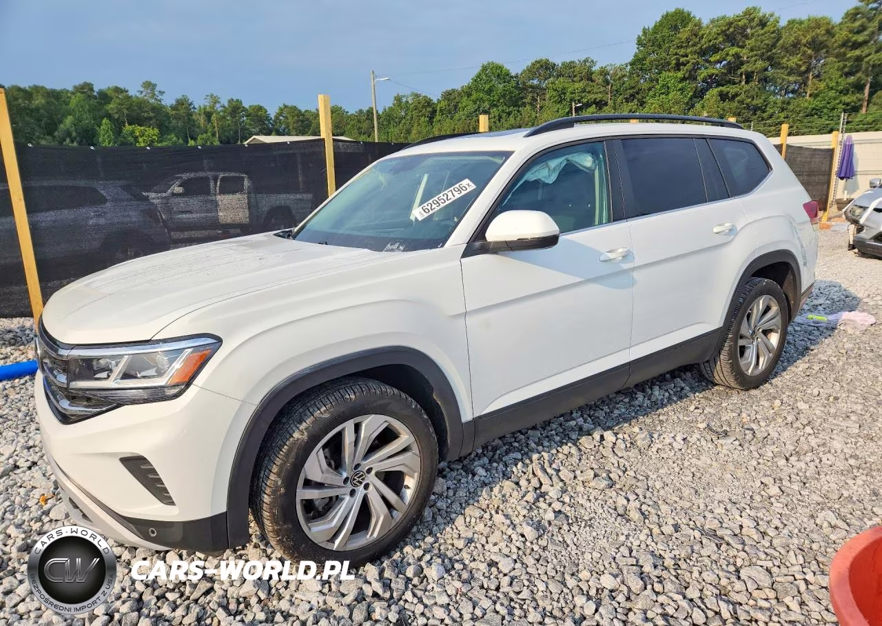 2021 Volkswagen Atlas Se VIN:1V2JR2CA2MC607398 - 1
