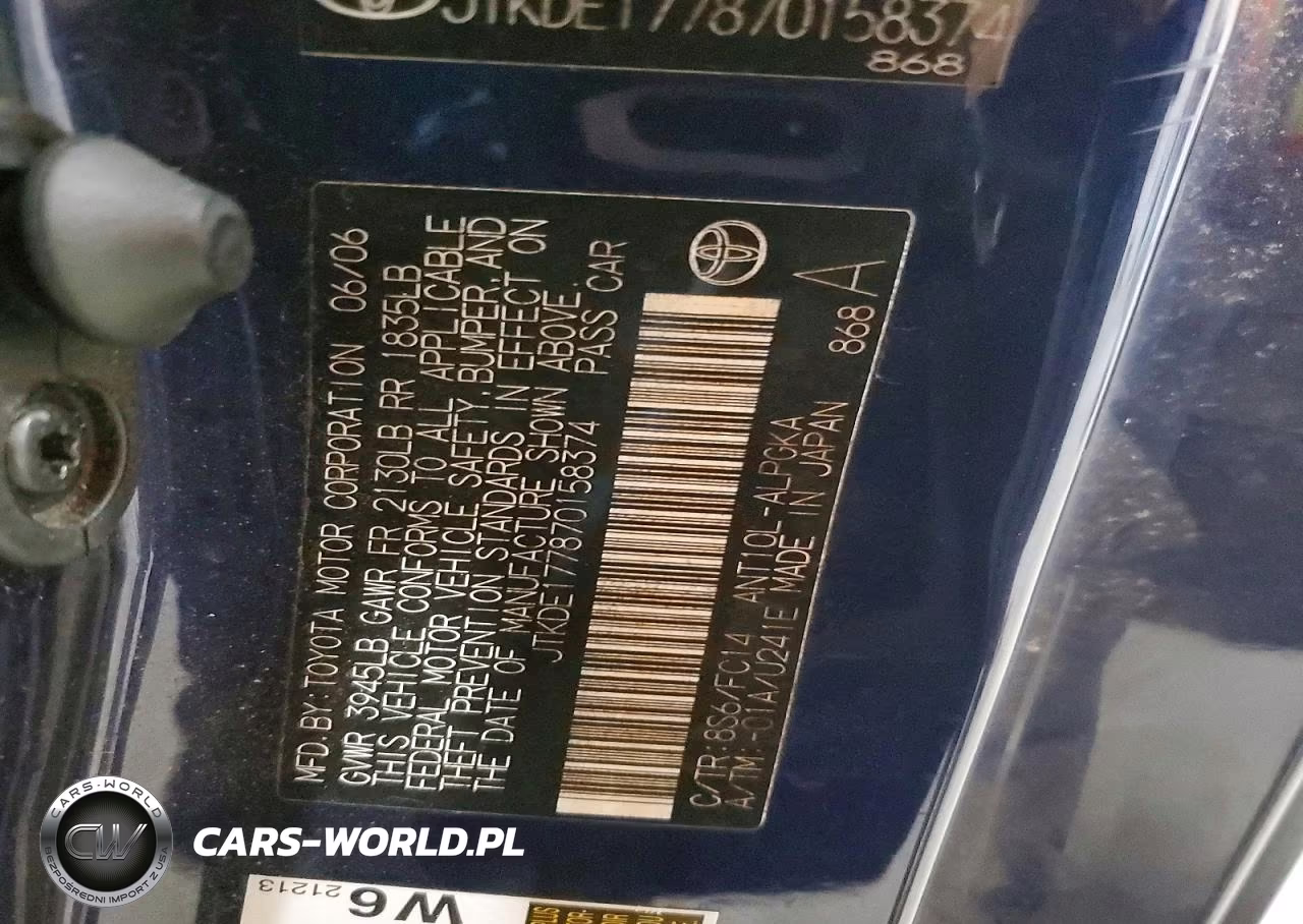 2007 Scion Tc Base VIN:JTKDE177870158374 - 13