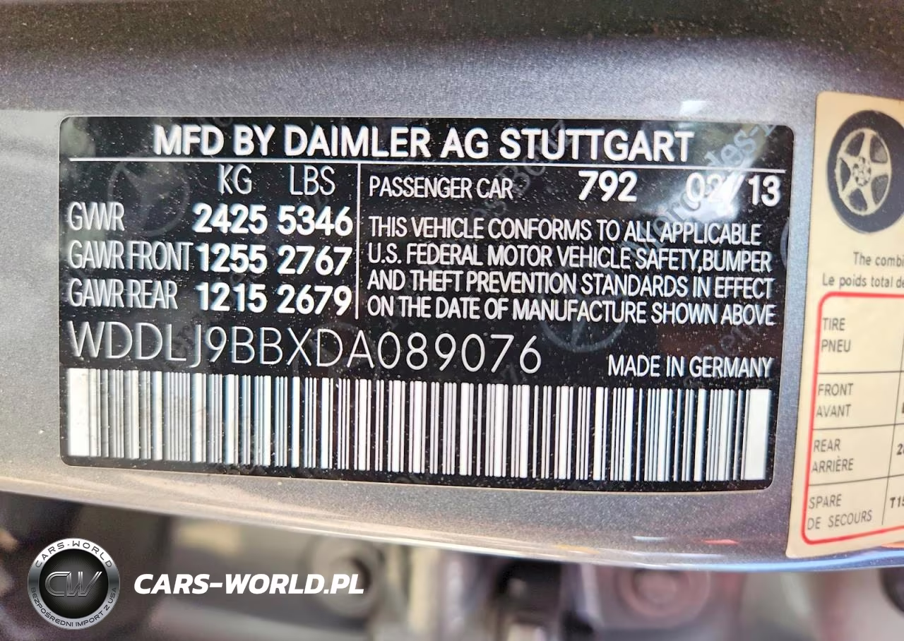 2013 Mercedes-Benz Cls 550 4Matic VIN:WDDLJ9BBXDA089076 - 12