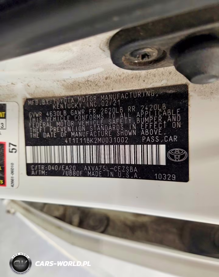 2021 Toyota Camry Se VIN:4T1T11BK2MU031002 - 12