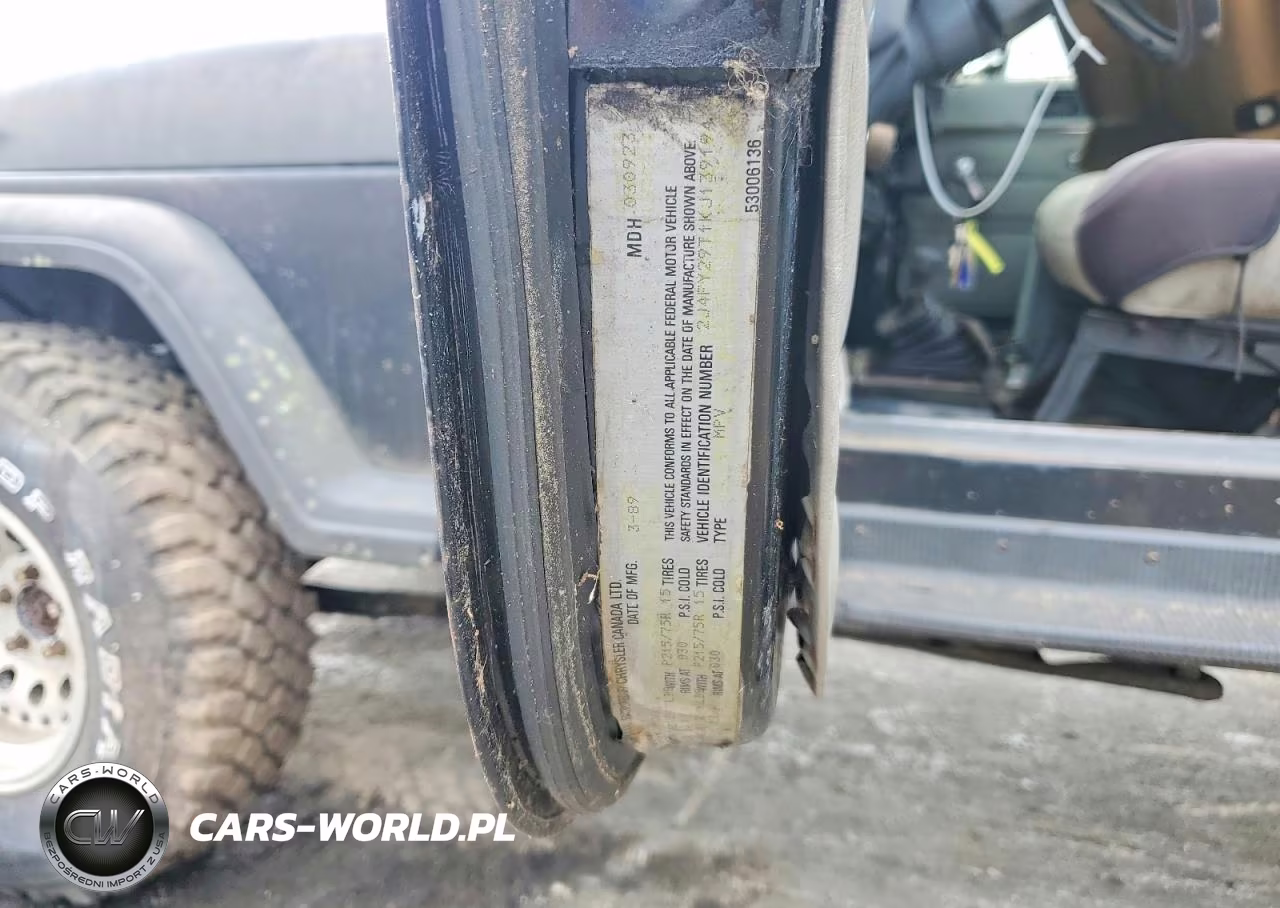 1989 Jeep Wrangler - Yj VIN:2J4FY29T1KJ139194 - 12