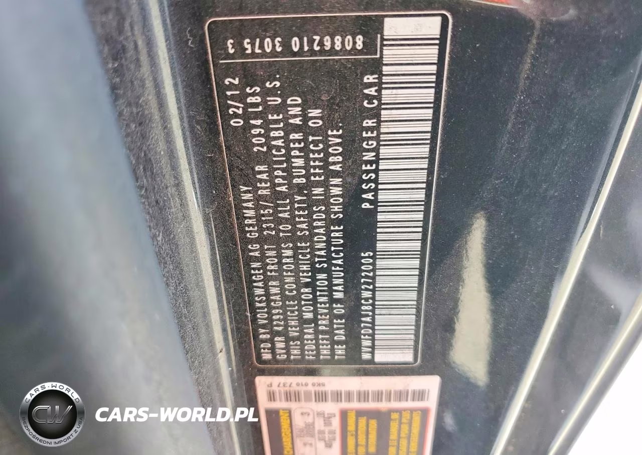 2012 Volkswagen Gti VIN:WVWFD7AJ8CW272005 - 12