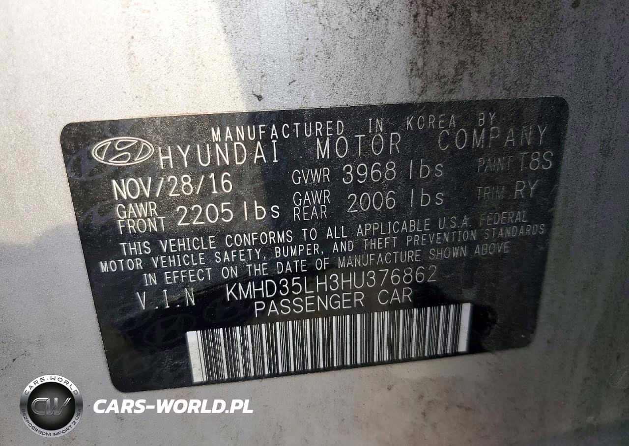 2017 Hyundai Elantra Gt Base VIN:KMHD35LH3HU376862 - 12