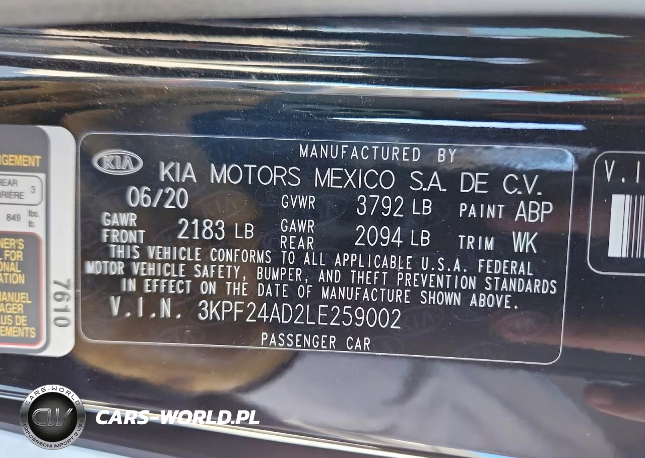 2020 Kia Forte Lxs VIN:3KPF24AD2LE259002 - 13
