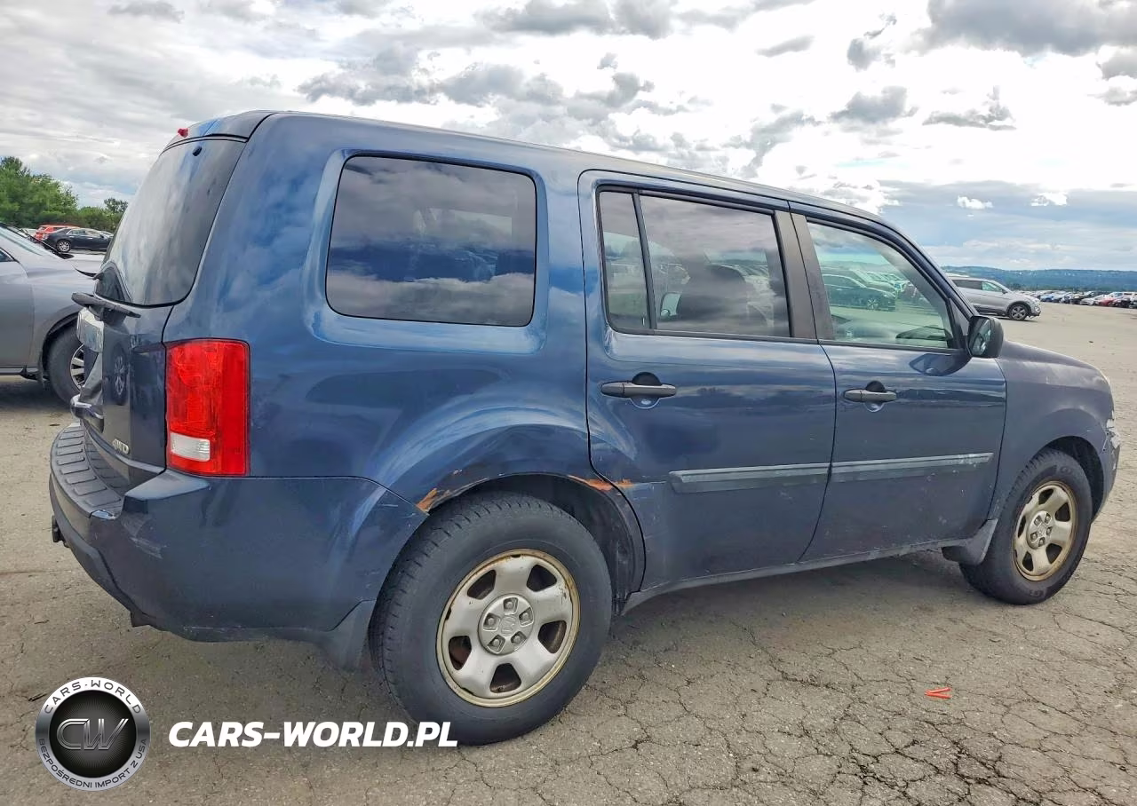 2010 Honda Pilot Lx VIN:5FNYF4H27AB016777 - 3