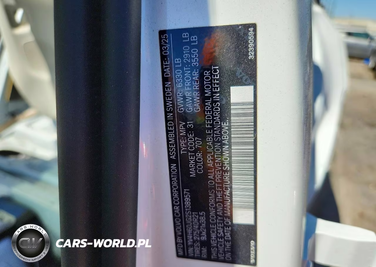 2025 Volvo Xc90 Ultra VIN:YV4H60JG2S1389571 - 13