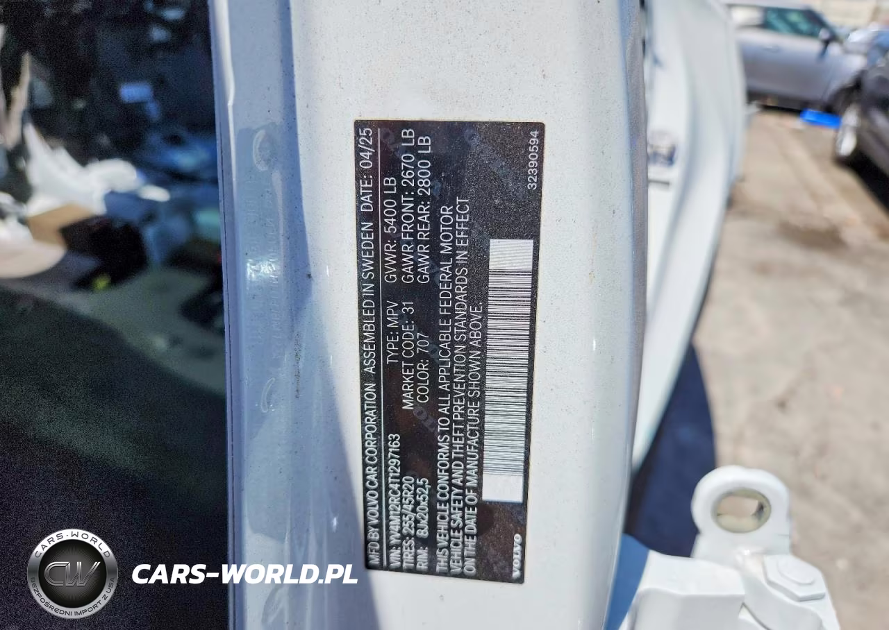 2026 Volvo Xc60 Plus VIN:YV4M12RC4T1297163 - 13