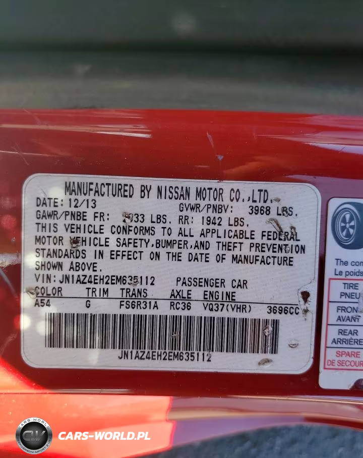 2014 Nissan 370Z Base VIN:JN1AZ4EH2EM635112 - 13